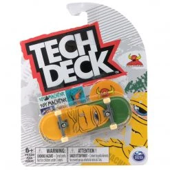Tech Deck Toy Machine Skateboards Bored Sect Green And Yellow Complete Fingerboard Spin Master