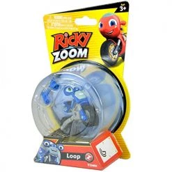 TOMY Ricky Zoom Loop Hoopla Toy Motorcycle From Ricky Zoom – 3-inch Action Figure – Free-Wheeling, Free Standing Toy Bike For Preschool Play