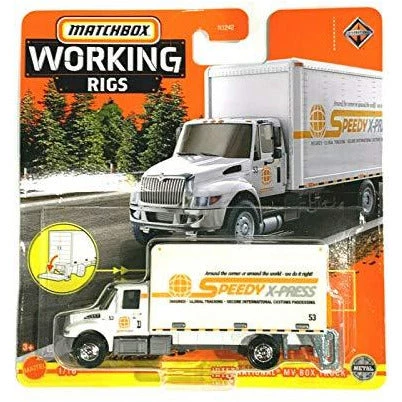 Matchbox Working Rigs International MV Box Truck 1/16 (White) 1 Matchbox Working Rigs International MV Box Truck 1/16 (White)