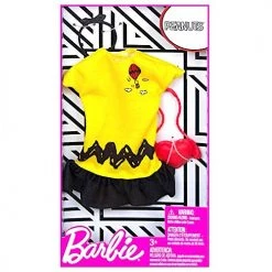 Barbie Fashion Pack Peanuts Charlie Brown Dress Bag And Headband