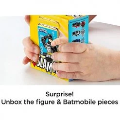 DC Comics Imaginext DC Super Friends Slammers Vehicle & Mystery Figure Sets - GNN49 - Unopened Identified Blind Box ~ Batman Adam West And Batmobile ~ Series 1