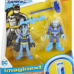 Fisher-Price Imaginext Dc Super Friends Batman & Mr Freeze Figure Set For Preschool Kids Ages 3 To 8 Years