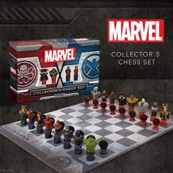 USAOPOLY Marvel Collector's Chess Set | Custom Sculpted Chess Pieces Marvel Superheros & Villains | Iron Man & Thanos As King | Captain Marvel & Hella As Queen | Officially Licensed Marvel Chess Set 17 USAOPOLY Marvel Collector's Chess Set | Custom Sculpted Chess Pieces Marvel Superheros & Villains | Iron Man & Thanos As King | Captain Marvel & Hella As Queen | Officially Licensed Marvel Chess Set