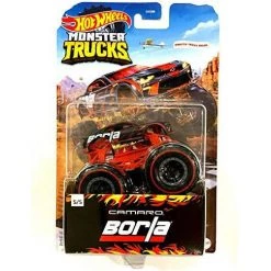 DieCast Hot Wheels Monster Trucks 1:64 Scale Exclusive Redlines'18 Chevy Camaro SS-Borla 5/5 (red/Black)