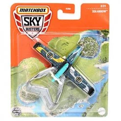 Sky Busters, Matchbox Matchbox Sky Busters Sea Arrow, Silver And Blue