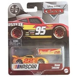 Disney Cars Disney Pixar Cars NASCAR Gogo Logano, [Yellow] 1:55 Scale Die Cast