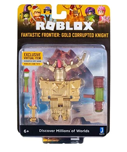 Jazwares Roblox Celebrity Collection - Fantastic Frontier: Gold Corrupted Knight Figure Pack 3 Jazwares Roblox Celebrity Collection - Fantastic Frontier: Gold Corrupted Knight Figure Pack