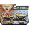 Monster Jam 2021 Color Change 2-pack El Toro Loco Yellow Vs Higher Education School Bus 1:64 Scale Die-Cast Monster Trucks