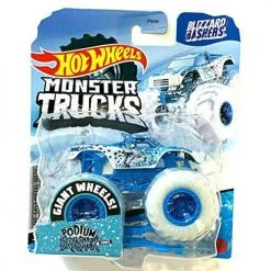 DieCast Hot Wheels Monster Trucks 2020 Blizzard Bashers [Podium Crasher] Lynx 1:64 Scale