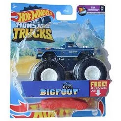 Hot Wheels Monster Trucks Bigfoot, Re-Crushable 41/75 1:64 Scale Die Cast Mattel