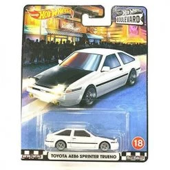 DieCast Hot Wheels Boulevard 2020 Premium 1/64 Scale Toyota AE86 Sprinter Trueno (Sterling White)