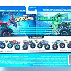 DieCast Hot Wheels 2021 Monster Trucks Spider-Man Vs Hulk [Demolition Doubles] 1:64 Scale