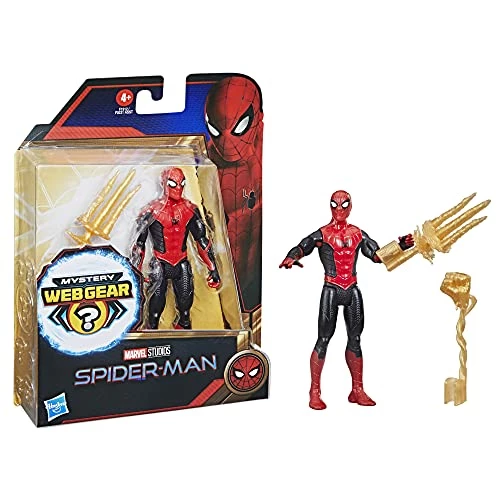 Spider-Man Marvel 6-Inch Mystery Web Gear Upgraded Black And Red Suit Action Figure, Includes Mystery Web Gear Armor Accessory And Character Accessory, Ages 4 And Up 2 Spider-Man Marvel 6-Inch Mystery Web Gear Upgraded Black And Red Suit Action Figure, Includes Mystery Web Gear Armor Accessory And Character Accessory, Ages 4 And Up