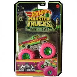 Hot Wheels Monster Trucks Midwest Madness, [1:64 Scale] Glow In The Dark
