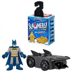 DC Comics Imaginext DC Super Friends Slammers Vehicle & Mystery Figure Sets - GNN49 - Unopened Identified Blind Box ~ Batman Super Friends & Batmobile ~ Series 1