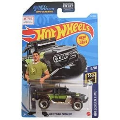 DieCast Hot Wheels Rally Baja Crawler, Screen Time 6/10 [Black/Green] 141/250 Fast & Furious Spy Racers