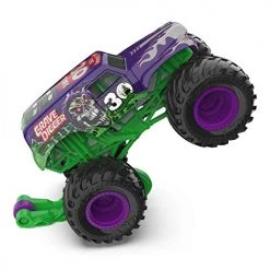 Monster Jam 2021 Spin Master 1:64 Diecast Monster Truck With Wheelie Bar: Arena Favorites 30th Anniversary Grave Digger (Purple)