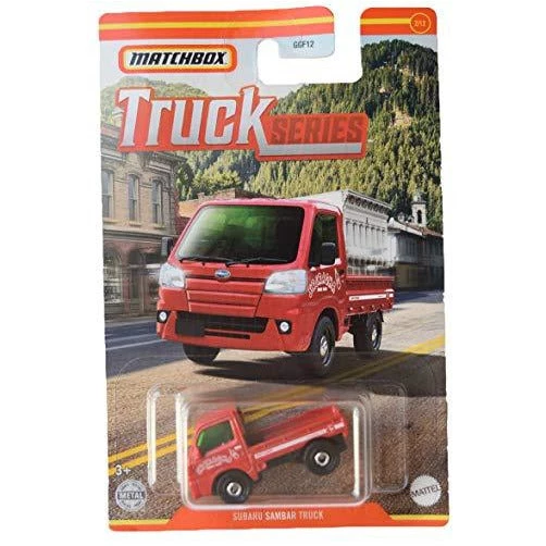 Matchbox Subaru Sambar Truck, Red 2/12 1 Matchbox Subaru Sambar Truck, Red 2/12
