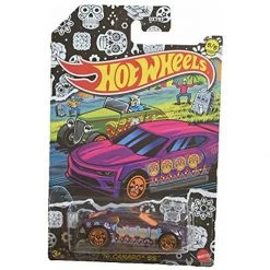 Hot Wheels '16 Camaro SS, [Purple] Day Of The Dead Dia De Los Muertos 5/5 Halloween Series Mattel