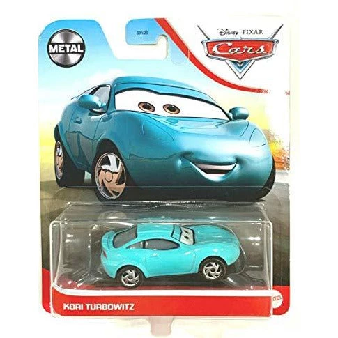 DieCast Disney Pixar Cars Kori Turbowitz (Cyan) 1:55 Scale, Metal Series 1 DieCast Disney Pixar Cars Kori Turbowitz (Cyan) 1:55 Scale, Metal Series