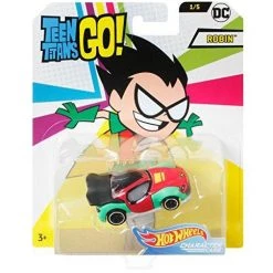 Hot Wheels Teen Titans Go Robin Vehicle, 1:64 Scale