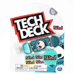 Spin Master Tech Deck Blind Skateboards Reaper Chain Blue Foil 2021 Complete 96mm Fingerboard