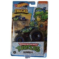 DieCast Mattel Hot Wheels Monster Trucks Leonardo, Teenage Mutan Ninja Turtles