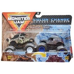 DieCast Monster Jam Racing Stripes Vs Son Uva Digger, Color Change