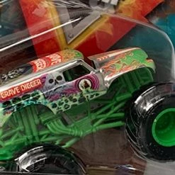 Toy Choo Choo Monster Jam Grave Digger (Chrome), Wheelie Series 21 1:64 Scale Diecast Monster Truck