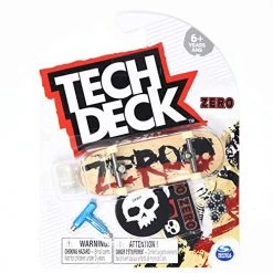 Spin Master Tech Deck Zero Skateboards 2-Tone Blood Natural 2021 Complete 96mm Fingerboard