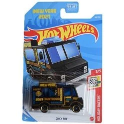 DieCast Hot Wheels Quick Bite Happy New Year 2021, Holiday Racers 3/5 [Black]
