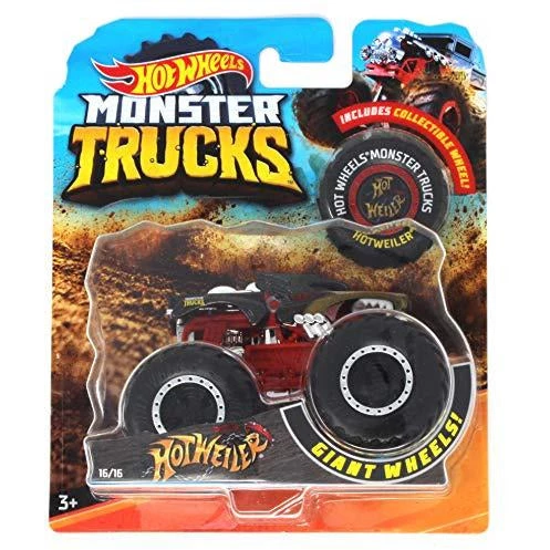 Toy Choo Choo Hot Wheels Monster Trucks 2018 Hotweiler 16/16 W/ Collectible Wheel Token 1 Toy Choo Choo Hot Wheels Monster Trucks 2018 Hotweiler 16/16 W/ Collectible Wheel Token