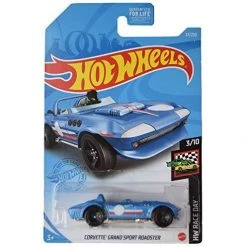 DieCast Hot Wheels [Corvette Grand Sport Roadster], Race Day 3/10 [Blue] Ship In Protector Case
