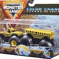 Monster Jam 2021 Color Change 2-pack El Toro Loco Yellow Vs Higher Education School Bus 1:64 Scale Die-Cast Monster Trucks 9 Monster Jam 2021 Color Change 2-pack El Toro Loco Yellow Vs Higher Education School Bus 1:64 Scale Die-Cast Monster Trucks