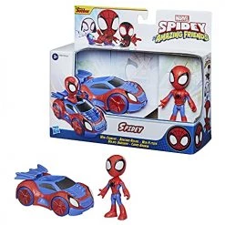 Marvel Spidey And His Amazing Friends Spidey Action Figure And Web-Crawler Vehicle, For Kids Ages 3 And Up