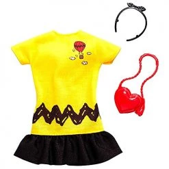 Barbie Fashion Pack Peanuts Charlie Brown Dress Bag And Headband