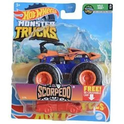DieCast Hot Wheels Monster Trucks Scorpedo, Wild Ride [1:64 Scale Die Cast]