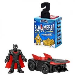 Imaginext DC Super Friends Slammers Vehicle & Mystery Figure Sets - GNN49 - Unopened Identified Blind Box ~ Batman Beyond And Batmobile ~ Series 1 DC Comics