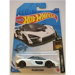 Hot Wheels 2020 Nightburnerz McLaren Senna, White 233/250 Mattel