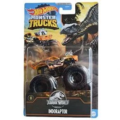Toy Choo Choo Hot Wheels Monster Trucks Indoraptor, [1:64 Scale] 4/5 Jurassic-Worlds
