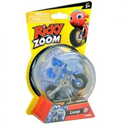 TOMY Ricky Zoom Loop Hoopla Toy Motorcycle From Ricky Zoom – 3-inch Action Figure – Free-Wheeling, Free Standing Toy Bike For Preschool Play