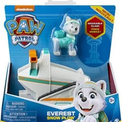 Paw Patrol Everest’s Snow Plough Vehicle With Collectible Figure, For Kids Aged 3 And Up, Multicoloured