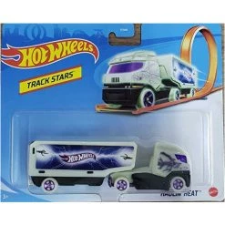 HW Hot Wheels Track Stars Haulin'Heat 1:64 Scale Vehicle Glow In The Dark