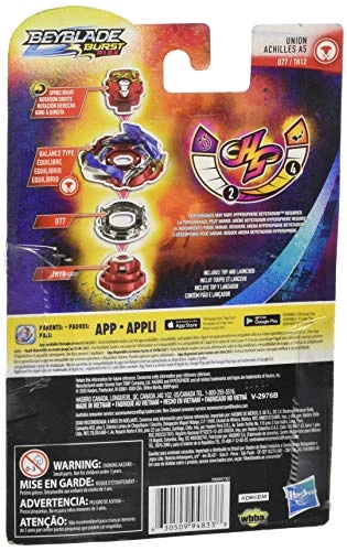 Hasbro BEYBLADE Burst Rise Hypersphere Union Achilles A5 Starter Pack -- Balance Type Battling Top Toy And Right/Left-Spin Launcher, Ages 8 And Up 5 Hasbro BEYBLADE Burst Rise Hypersphere Union Achilles A5 Starter Pack -- Balance Type Battling Top Toy And Right/Left-Spin Launcher, Ages 8 And Up