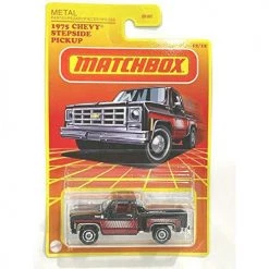 Matchbox Retro Series Wave2 1975 Chevy Stepside Pickup 12/12 (Black/red)