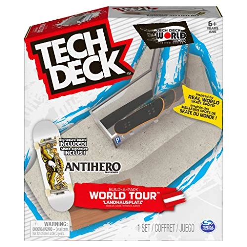 TECH DECK, Build-A-Park World Tour, Landhausplatz (Austria), Ramp Set With Antihero Classic White Eagle Signature Fingerboard Spin Master 1 TECH DECK, Build-A-Park World Tour, Landhausplatz (Austria), Ramp Set With Antihero Classic White Eagle Signature Fingerboard Spin Master
