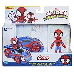 Marvel Spidey And His Amazing Friends Spidey Action Figure And Web-Crawler Vehicle, For Kids Ages 3 And Up