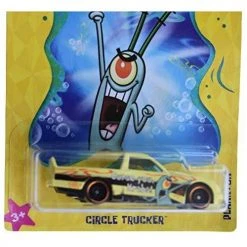 Hot Wheels Spongebob Circle Trucker 3/6, Yellow Mattel