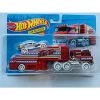 HW Hot Wheels Team Stunt'n Semi Detachable Trailer With Car, Red/White Mattel