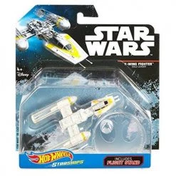 Hot Wheels Star Wars Rogue One Starship Vehicle, Y-Wing Gold Leader - Damaged Packaging 8 Hot Wheels Star Wars Rogue One Starship Vehicle, Y-Wing Gold Leader - Damaged Packaging